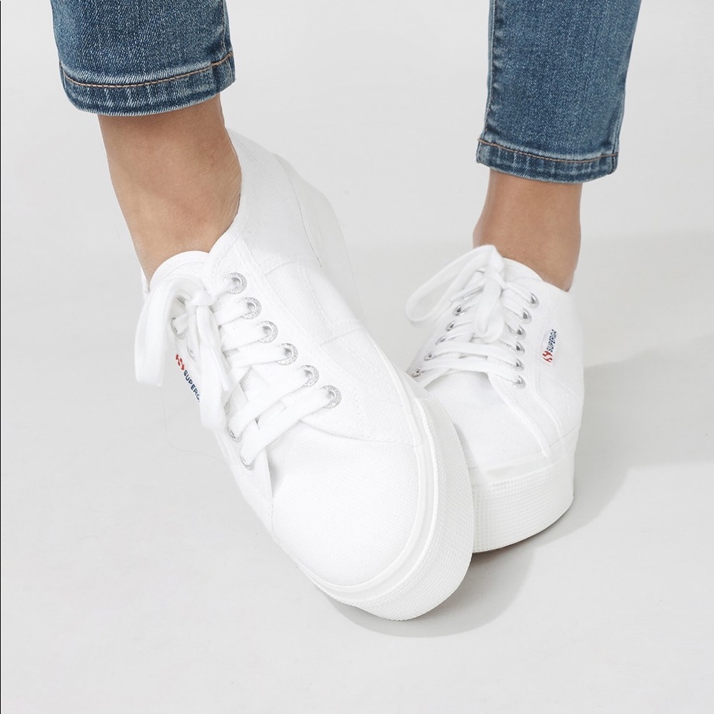 white superga platforms
